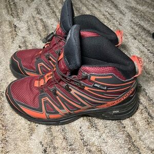 Salomon Women's Red Athletic Shoes